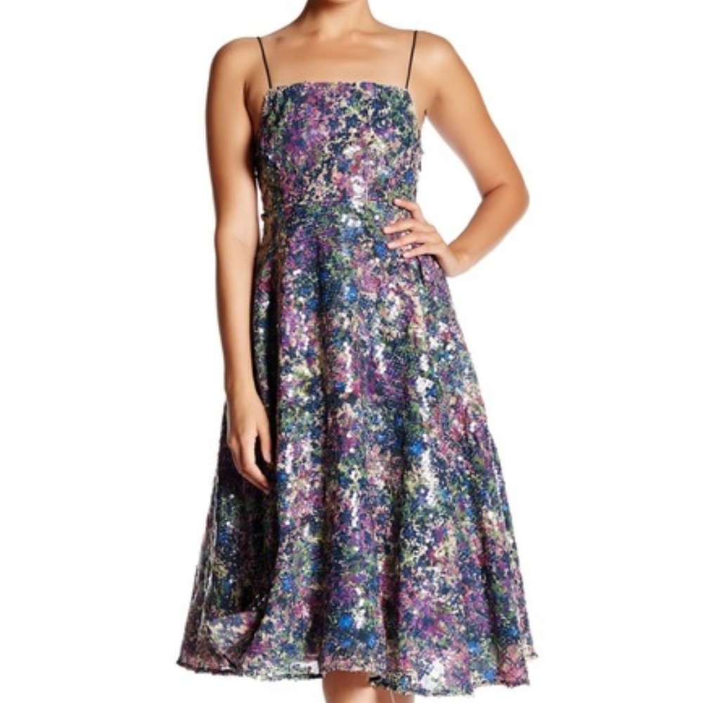 Tracy Reese Sequined Bateau Dress Sz 2 NWOT